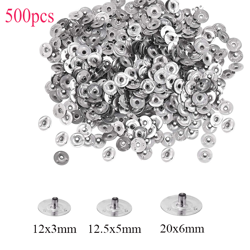 Candle Supplies Tins - 500 Pieces Candle Wick Metal Sustainer