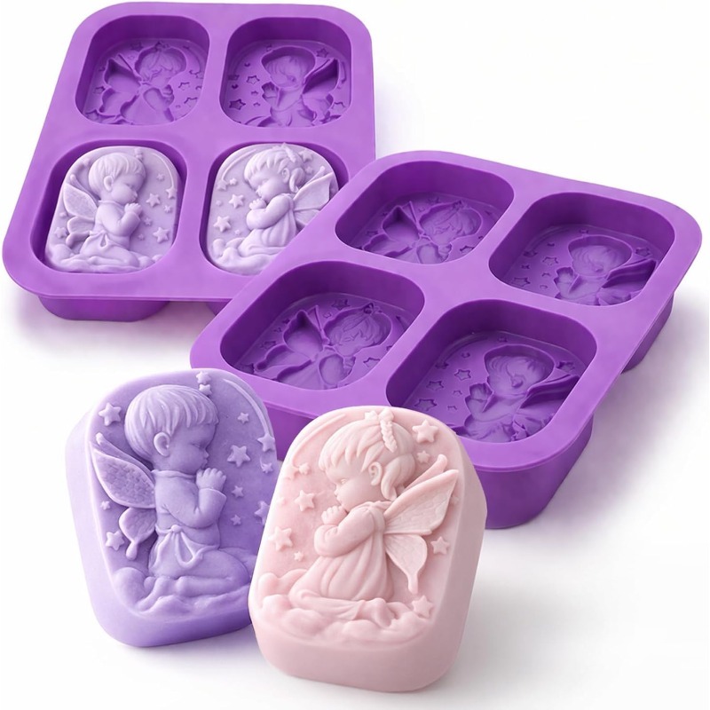 Candle Supplies Tins - Angel Silicone Mold For Soap Making