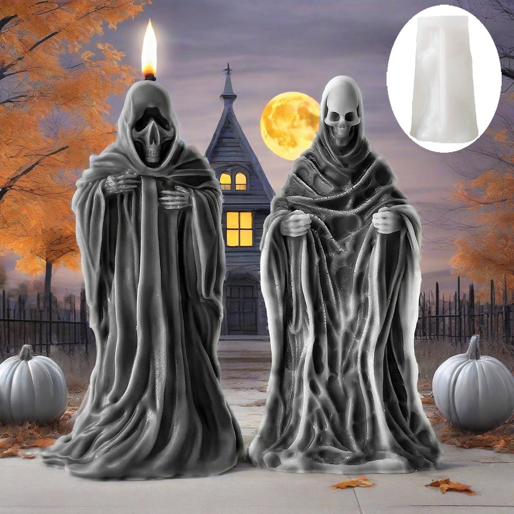 3D Skeleton Scent Candle Silic - Candle Supplies Tins 评论和价格