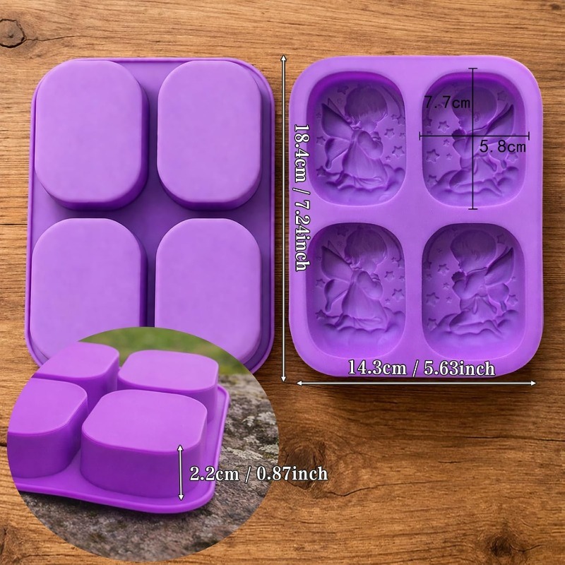 Angel Silicone Mold For Soap M - Candle Supplies Tins 评论和价格