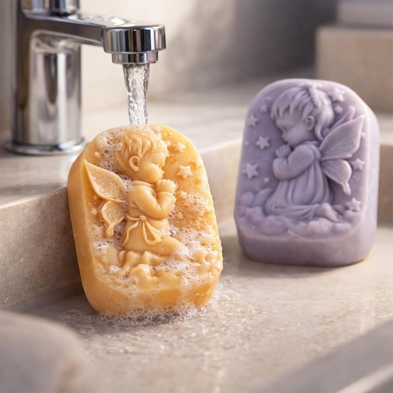 Angel Silicone Mold For Soap M - Candle Supplies Tins 评论和价格